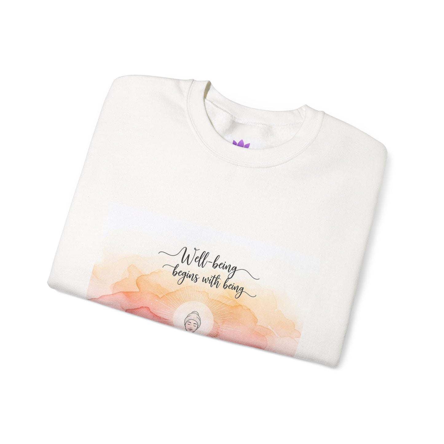Mindfulness Unisex Sweatshirt - 'Well-being begins with being'