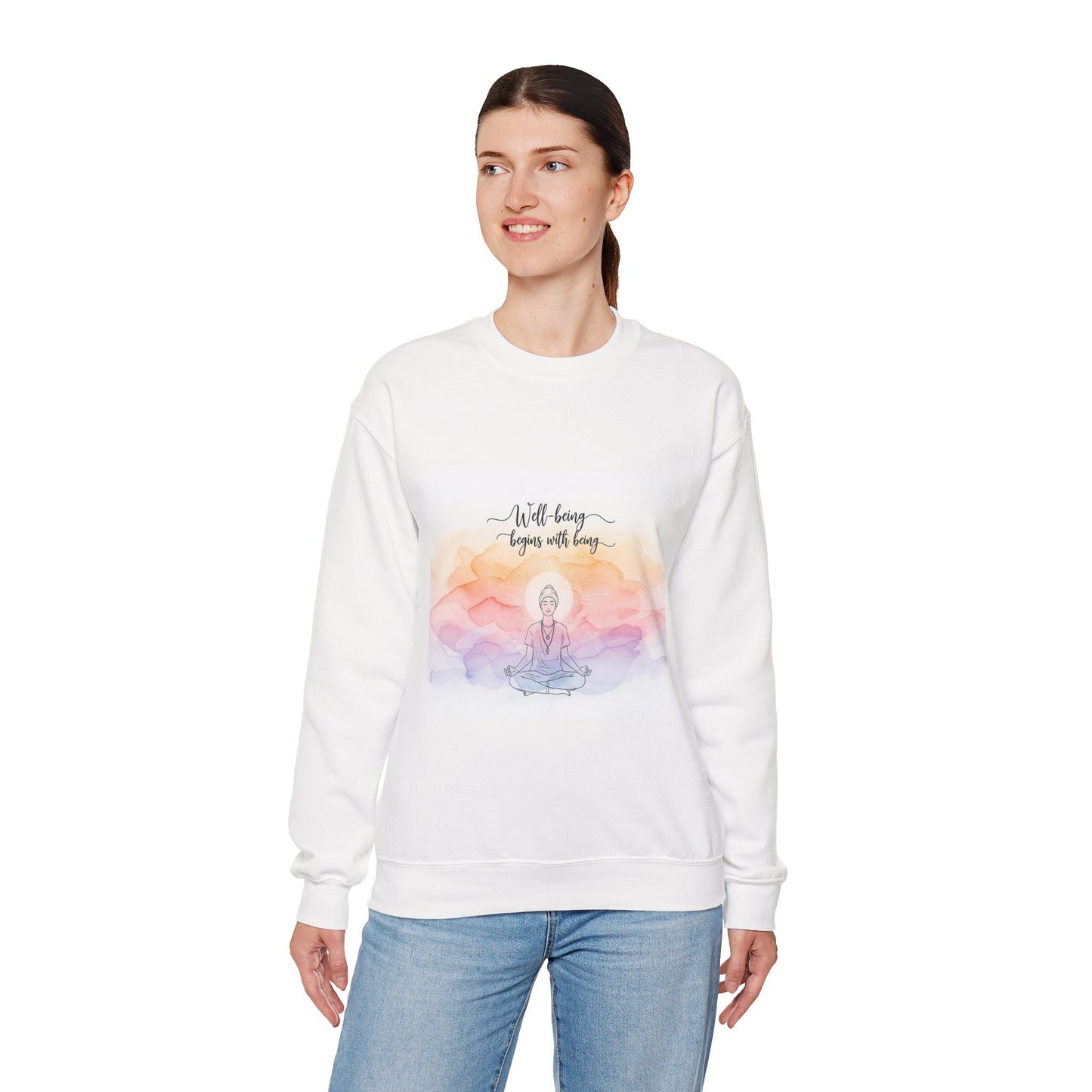 Mindfulness Unisex Sweatshirt - 'Well-being begins with being'