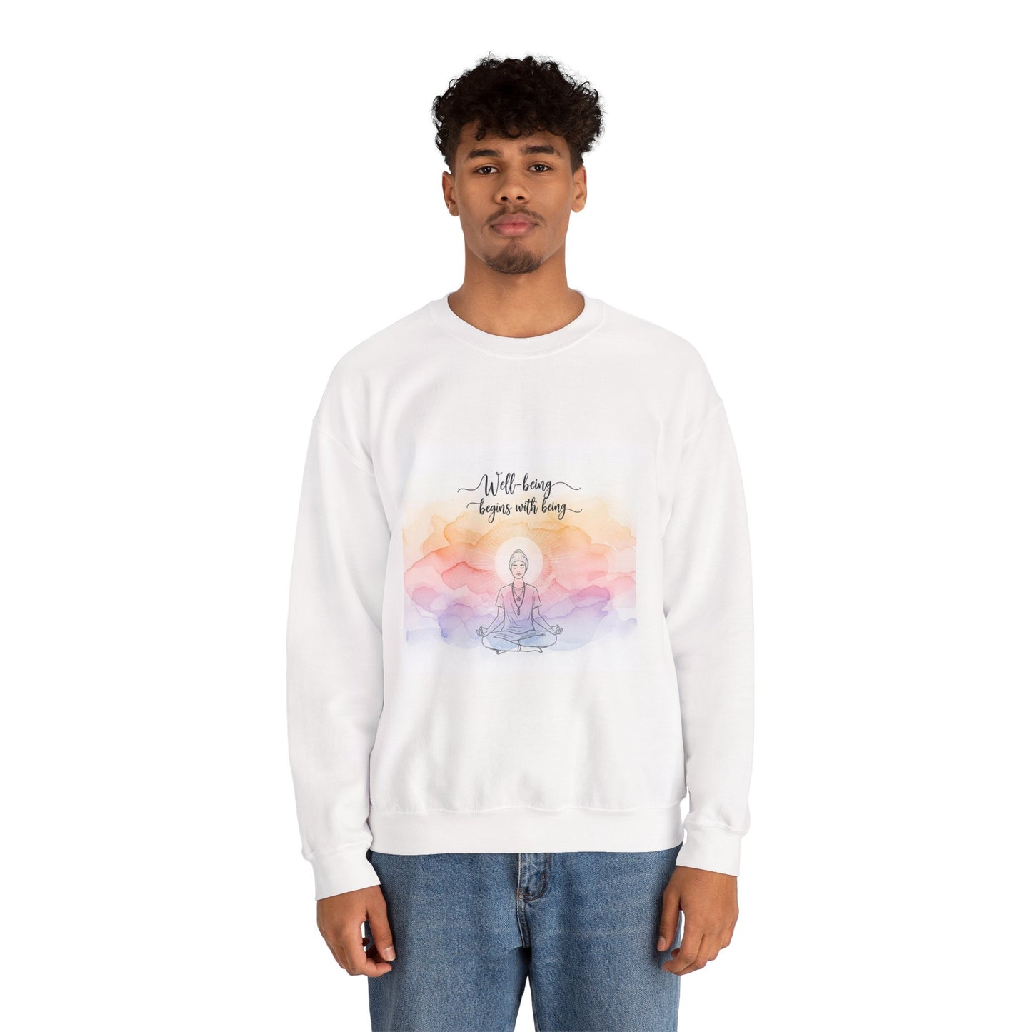 Mindfulness Unisex Sweatshirt - 'Well-being begins with being'