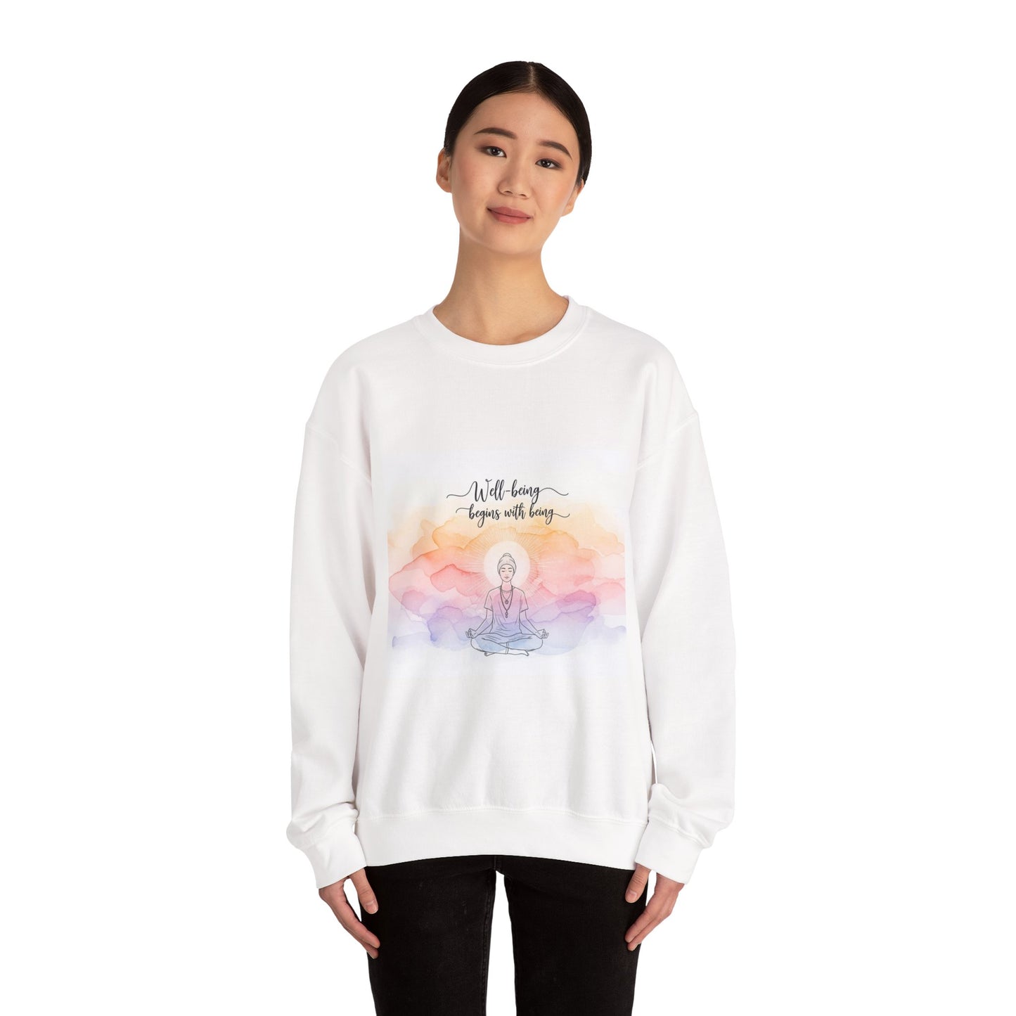 Mindfulness Unisex Sweatshirt - 'Well-being begins with being'