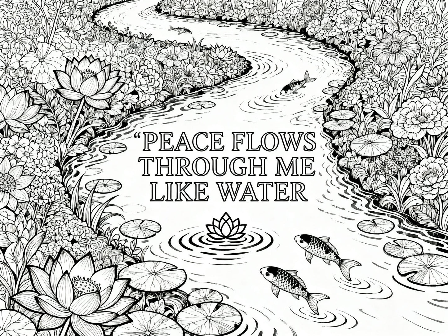 Book2 - Inner Calm - Stress Relief Coloring Book Digital Download